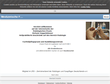 Tablet Screenshot of podologie-oberhausen.org